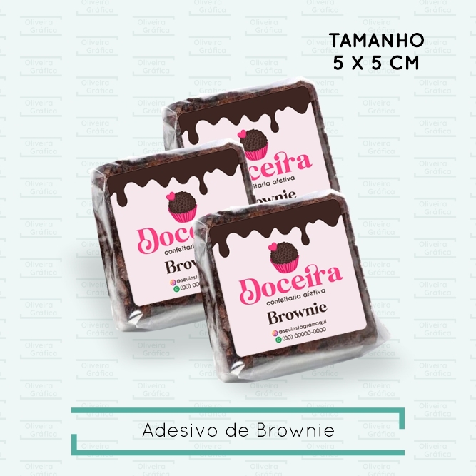 etiqueta para brownie personalizada