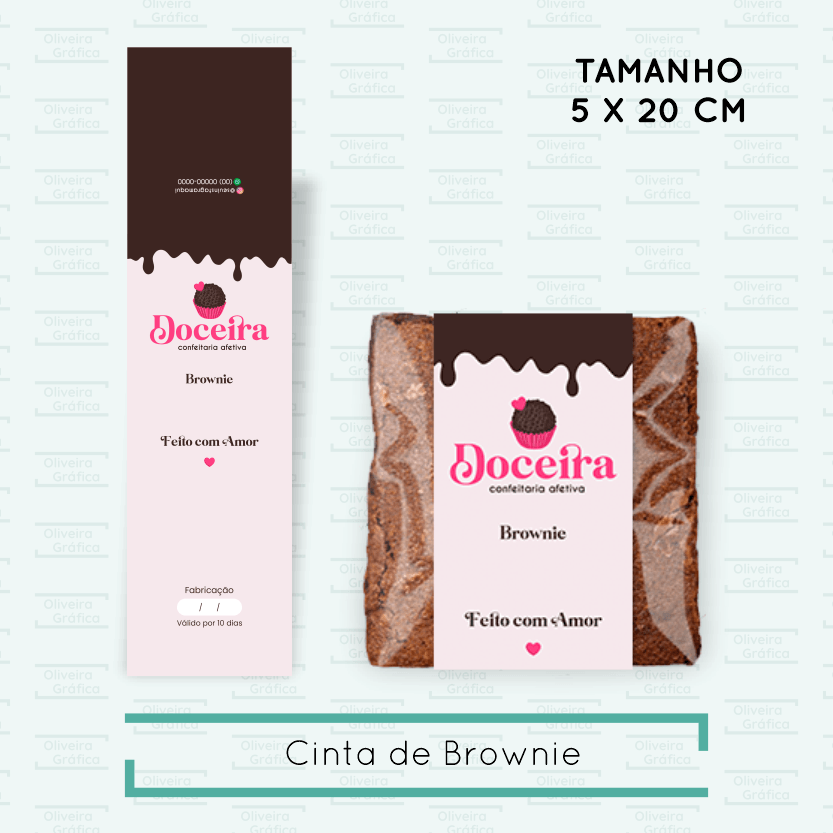 cinta de brownie personalizada