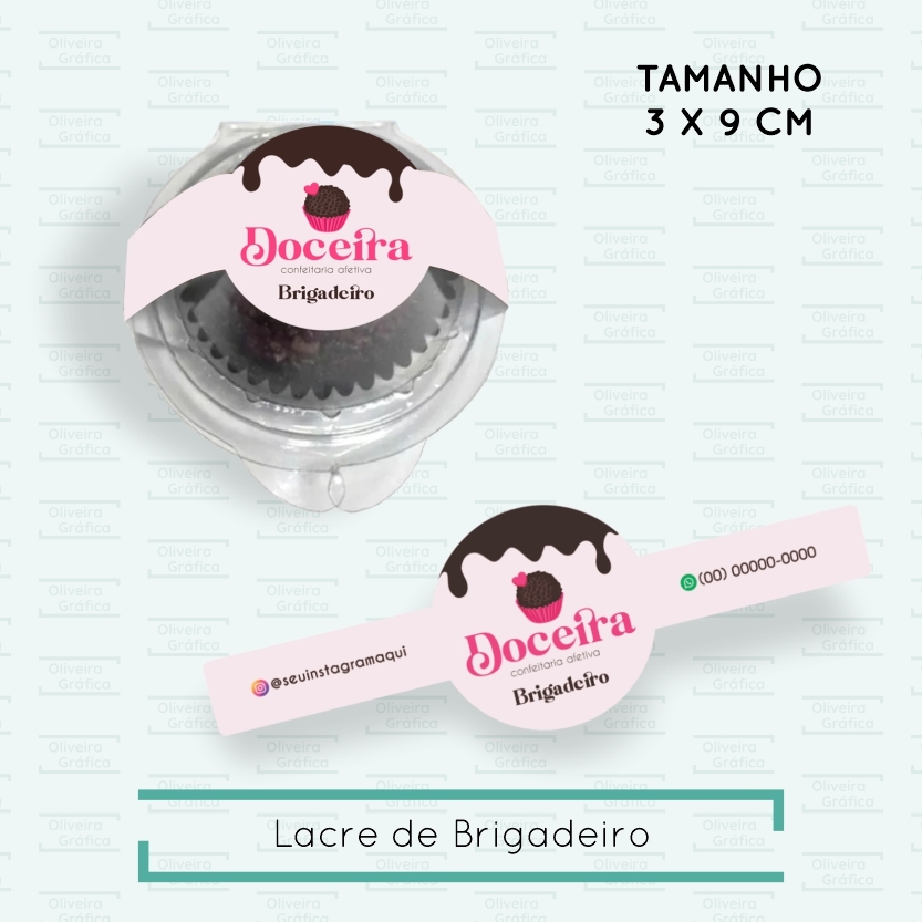 lacre para embalagem de brigadeiro