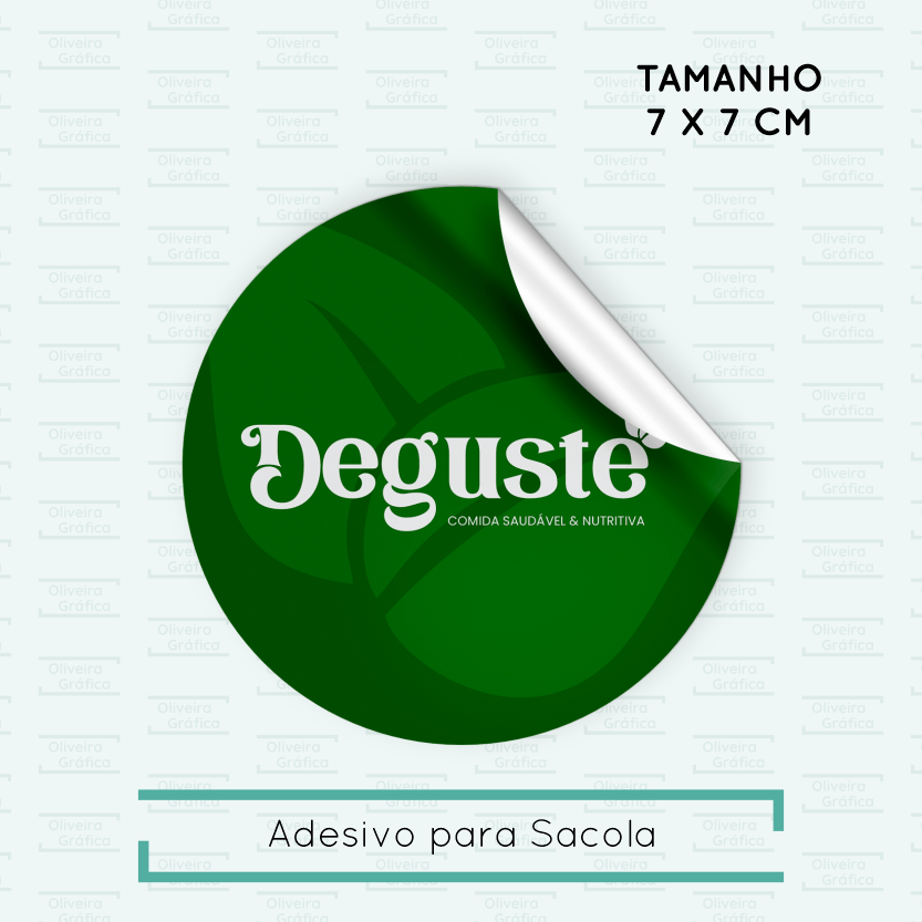 etiqueta para sacola kraft personalizada