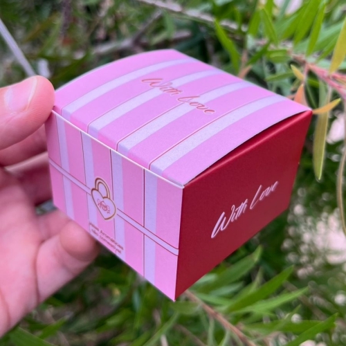 Inspiração de caixa para vela personalizada