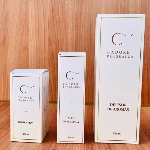 Embalagem personalizada para home spray e difusores