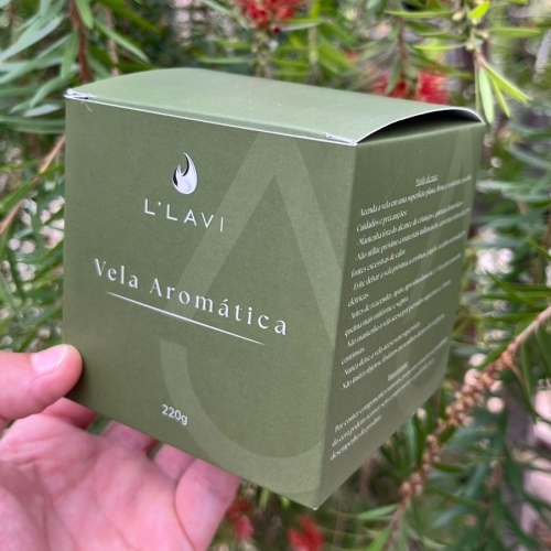 Inspiração de caixa para vela personalizada